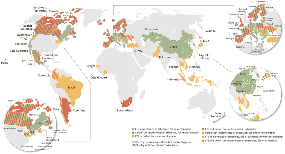 2021年全球碳定價現狀和趨勢執行摘要